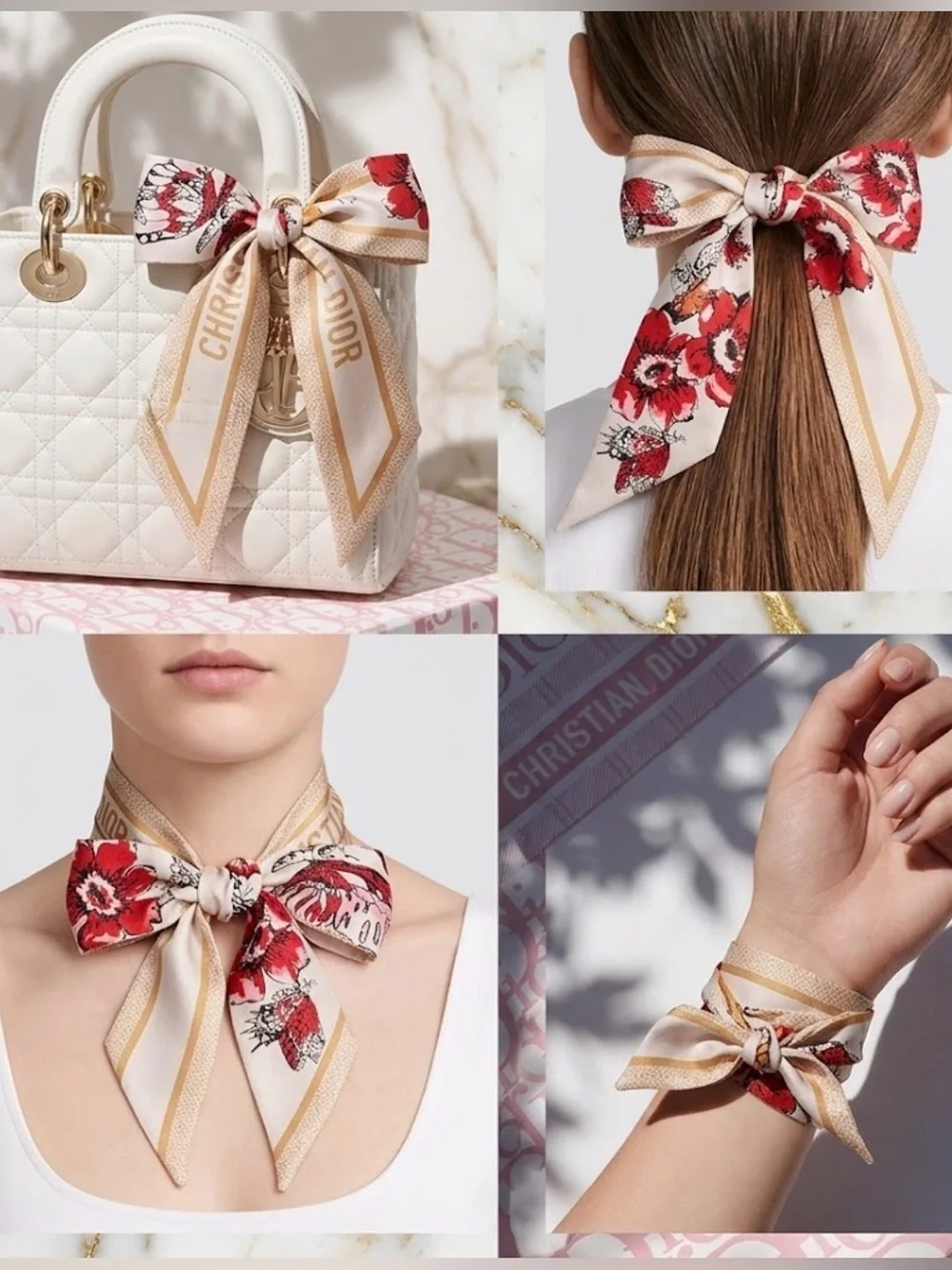 Dior Mitzah Scarf 100% Silk Mew GWP AMAZING